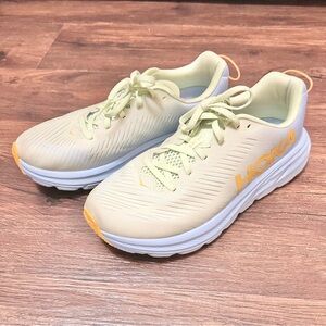 Hoka Women's Sneakers in Soft Yellow and White